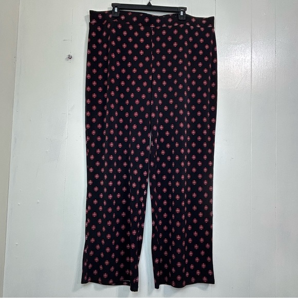 Investments Soft Separates Wine Black Pull On Wide Leg Palazzo Pants Size XL. - Picture 5 of 10
